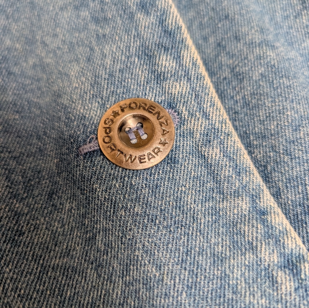 Vintage Forenza Denim Oversized Blazer Coat - Picture 5 of 7